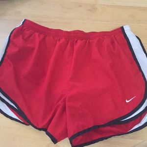 Red Nike Dry Fit Shorts